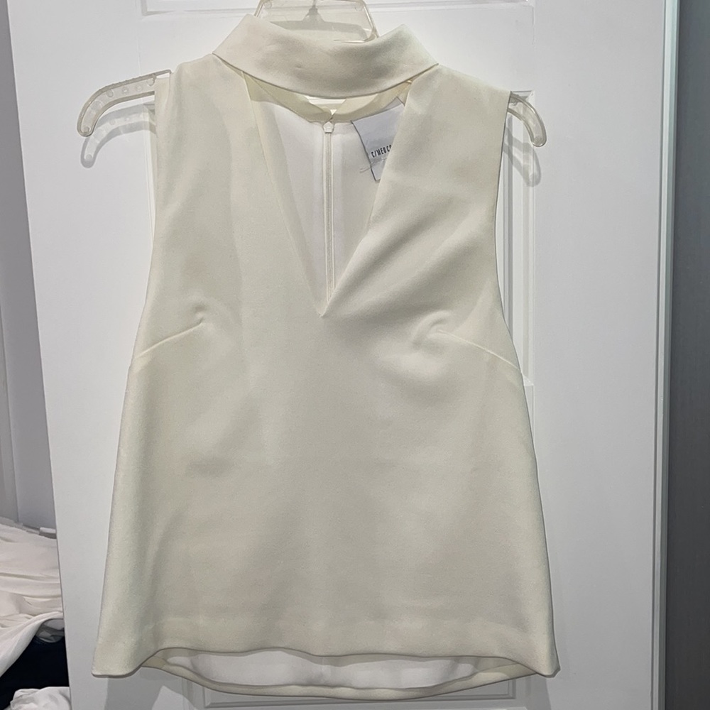 C/MEO Collective Ivory/Off-White Choker Top. Excellent condition. Size S